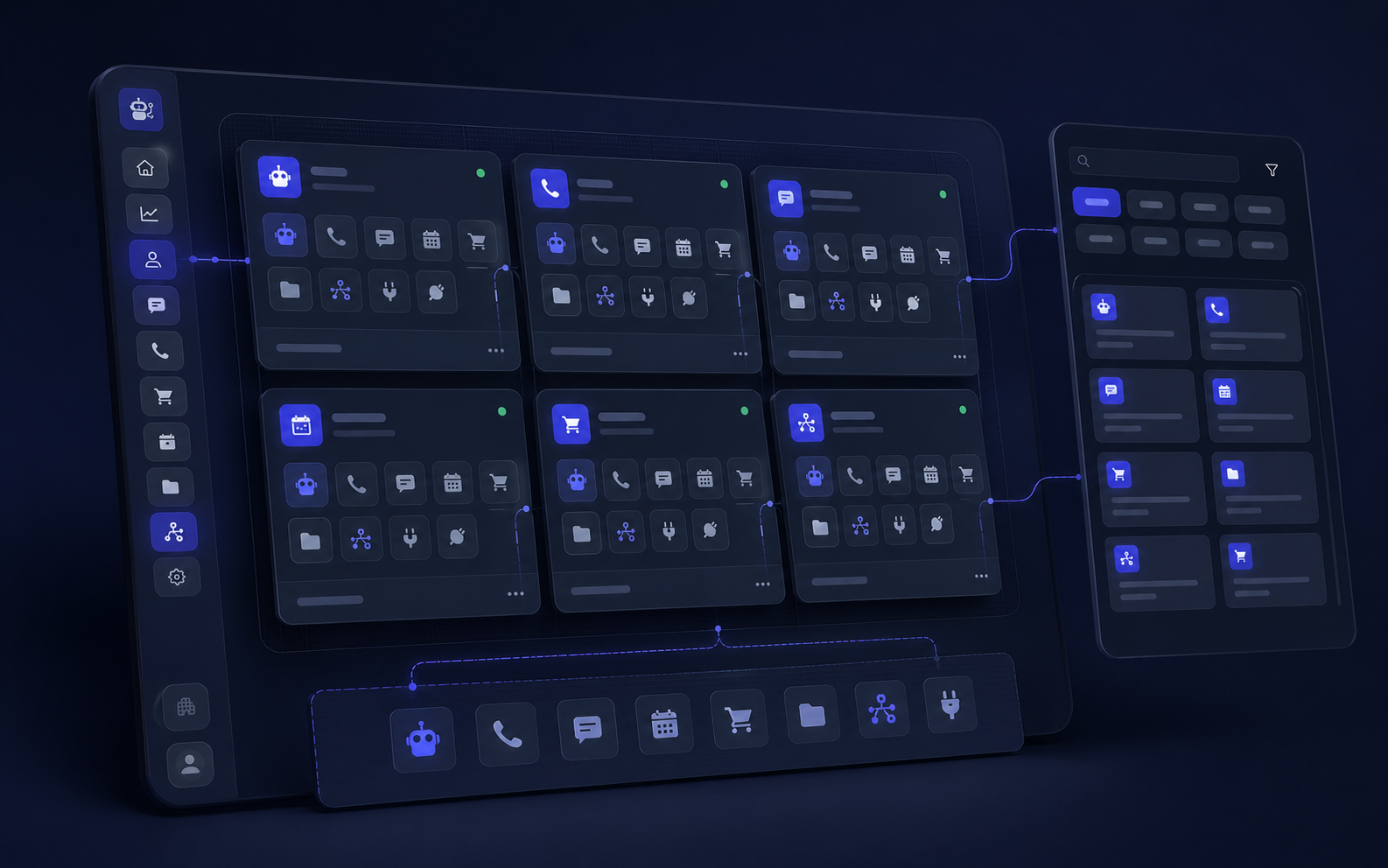 Referencia visual de apps creadas en BotTasker